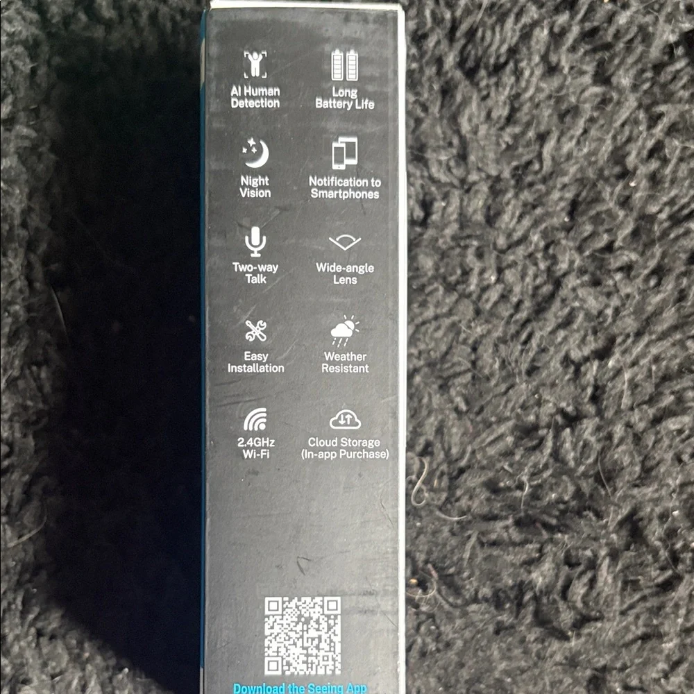 Smart Wi-Fi Doorbell Camera - Black